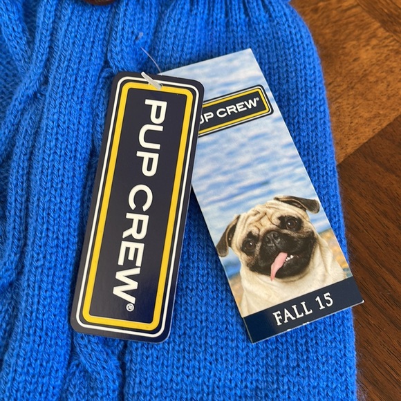 NEW WITH TAGS PUP CREW CABLE KNIT DOG SWEATER - SIZE LARGE - Picture 5 of 7